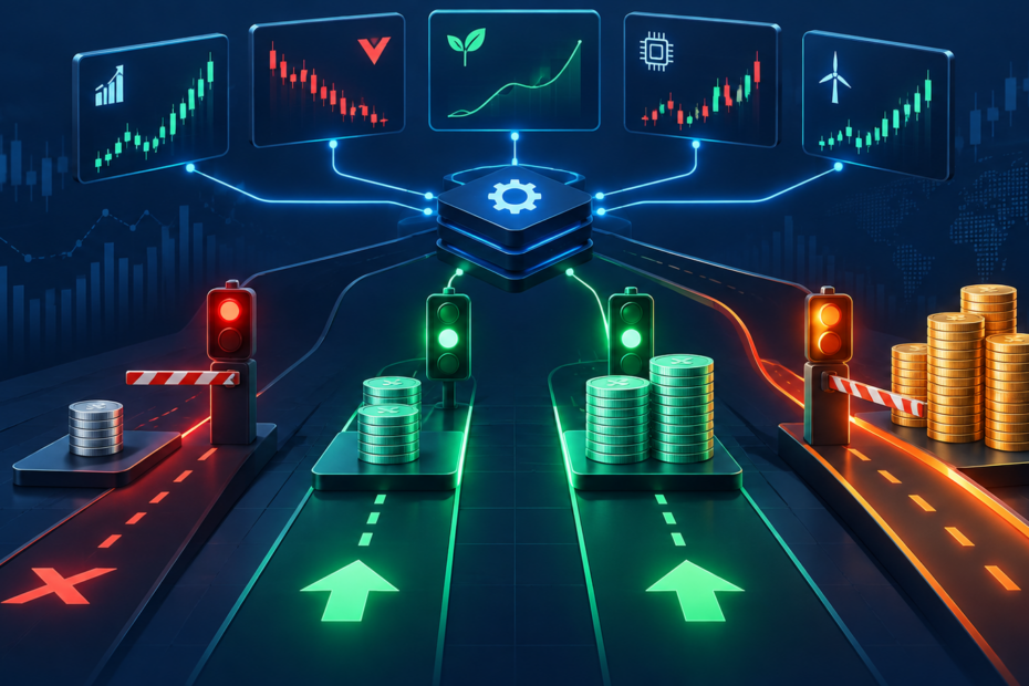 RoboMarkets API portfolio execution comparing Cash and Margin Accounts at three capital levels